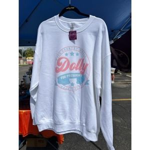 Dolly For President Oversized Crewneck